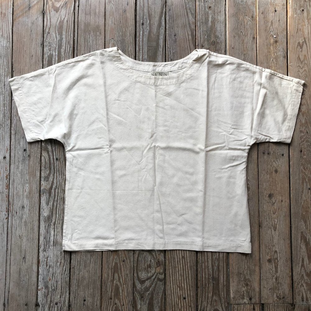 Na Nin Naomi Raw Silk Relaxed Tee